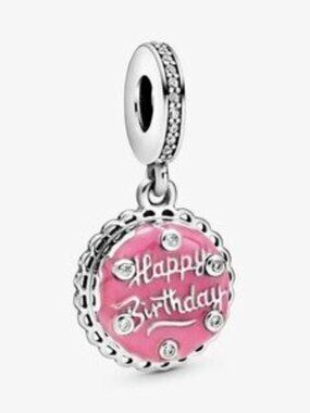 Pandora Pink Birthday Cake Dangle Charm